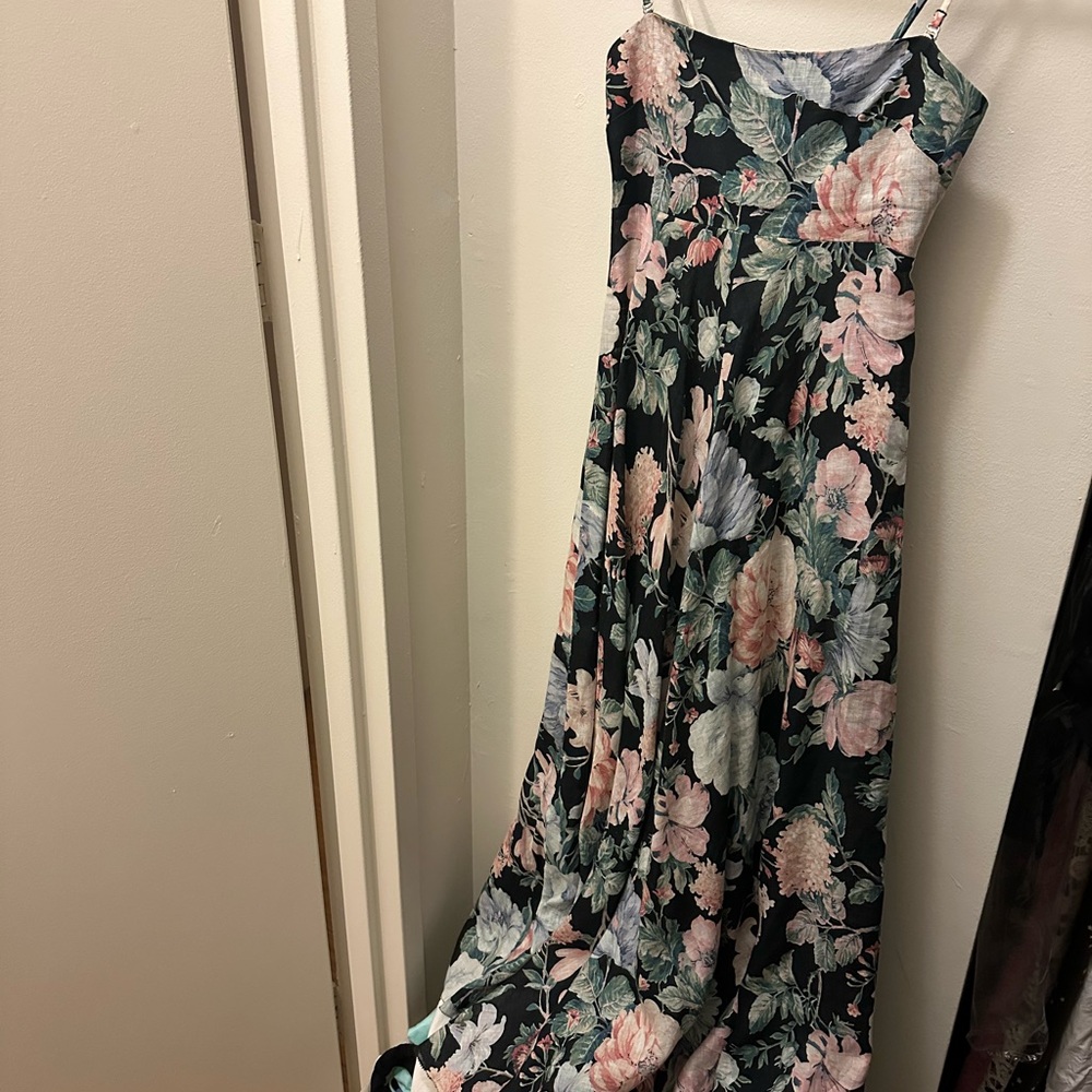 Zimmermann floral linen dress